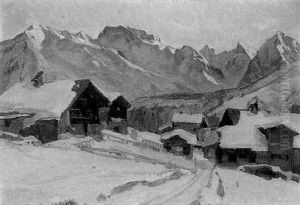 Fruhlicht Winterlandschaft Von Arosa