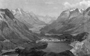 Oberengadiner Landschaft Mit Silsersee