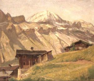 Gebirgslandschaft by Ernst Hodel the Younger