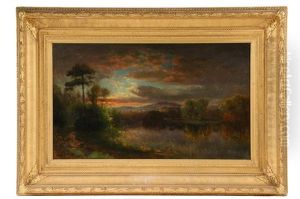 Sunset After A Shower, Charles River by Sylvester Phelps Hodgdon