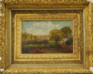 View Of A Homestead by Sylvester Phelps Hodgdon