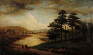 Riders Along The River Bank