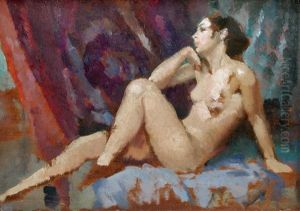 Study Of A Nude by Francis Edwin Hodge