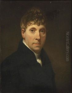 A Self-portrait In A Dark Coat And White Jabot