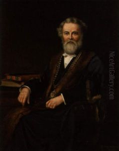Portrait Of Alderman John Hargreaves Scott, J.p., Mayor Of Burnley 1871-2 And 1872-3