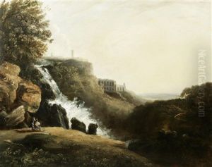 The Cascatelle At Tivoli by William Hodges