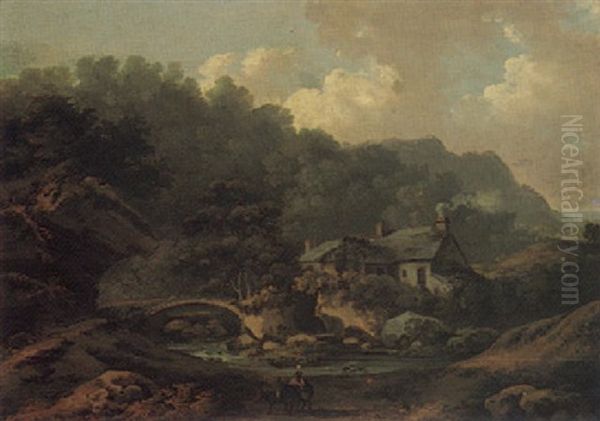Landscape With Rustics On A Path Before A River - view 1
