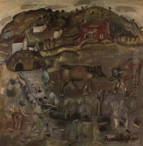 A Country Landscape by Frances Mary Hodgkins