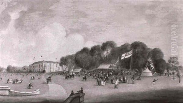 The Annual Temperance Brotherhood Festival, Hartwell Park,  Aylesbury, Buckinghamshire, July 19th, 1859 - view 1