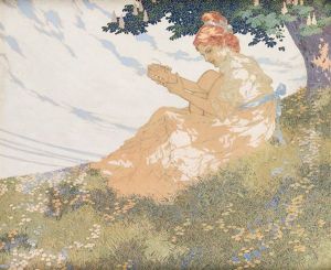 Woman With A Guitar by Hugo Hodiener (Hodina)