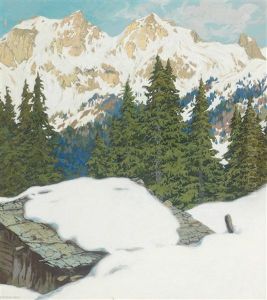 The Sulzenalm Near Filzmoos On A Sunny Winter Day by Hugo Hodiener (Hodina)