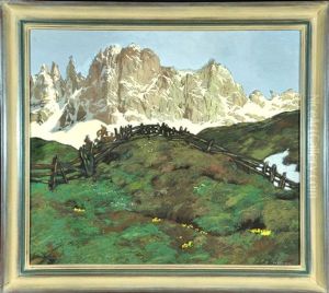 Rosengarten In Den Dolomiten by Hugo Hodiener (Hodina)