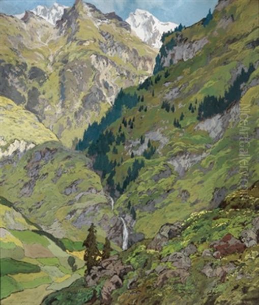 Alpenlandschaft Mit Bach - view 1