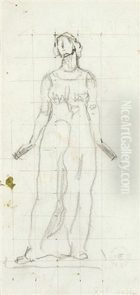 Doppelseitige Studie Zu ''blick Ins Unendliche" - view 1