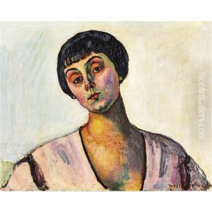 Bildnis Jeanne Amelie Gunzburger-malan by Ferdinand Hodler