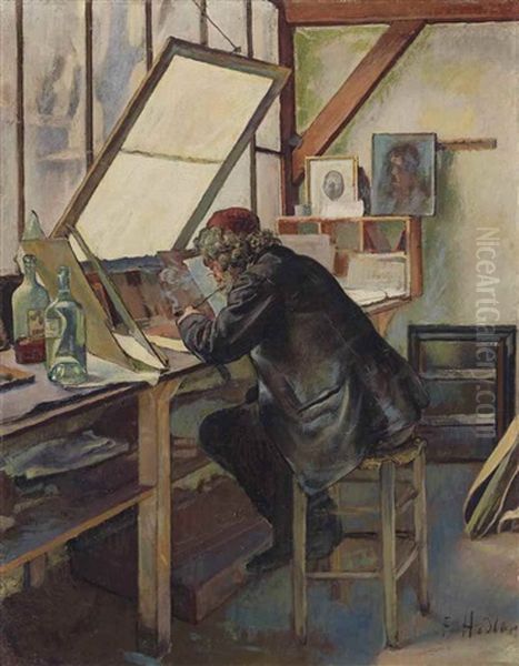 Der Graveur (marcellin Desboutin) - view 1