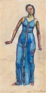Figure Of A Woman, Study For "a Glimpse Into Eternity"