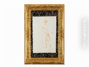Study For 'verklarung" (dbl-sided) by Ferdinand Hodler