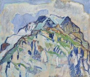 Das Jungfraumassiv Von Murren Aus by Ferdinand Hodler