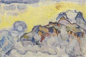 Das Jungfraumassiv Von Murren Aus by Ferdinand Hodler