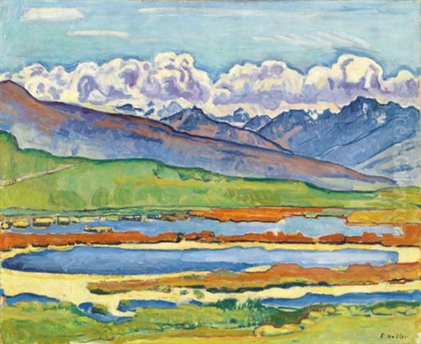 Les Etangs Longs Bei Montana (vue De Montana Vers Le Val D'herens Et Le Val D'heremence) - view 1