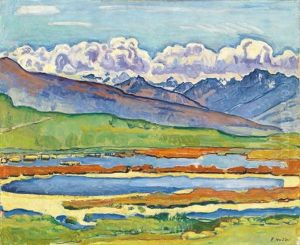 Les Etangs Longs Bei Montana (vue De Montana Vers Le Val D'herens Et Le Val D'heremence) by Ferdinand Hodler