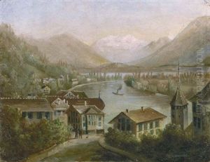 Ansicht Von Thun Vom Schlossberg Aus (view Of Thun From The Schlossberg)