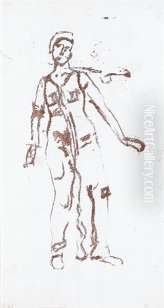 Studie Zu Blick In Die Unendlichkeit (+ Pencil Drawing, Verso) - view 1