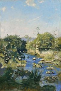 Bachlandschaft (landscape With Stream) by Ferdinand Hodler