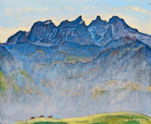 Die Dents Du Midi (the Dents Du Midi) by Ferdinand Hodler