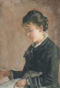 Bildnis Lina Kyburg by Ferdinand Hodler