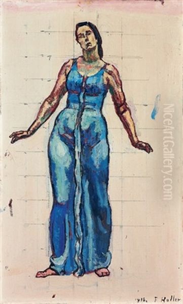 Studie Zu Blick In Die Unendlichkeit, Zur Zweiten Figur Von Rechts - view 1