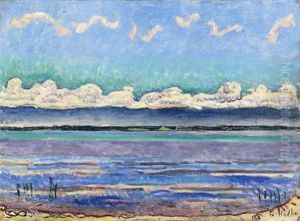 Am Genfersee (landschaftlicher Formenrhythmus) by Ferdinand Hodler