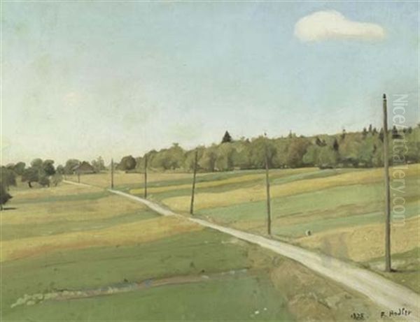 Landstrasse Mit Telegraphenstangen - view 1