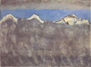 Eiger, Monch Und Jungfrau Uber Dem Nebelmeer by Ferdinand Hodler