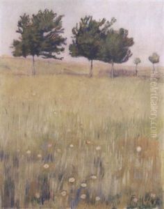 Wiese Mit Kirschbaumen by Ferdinand Hodler