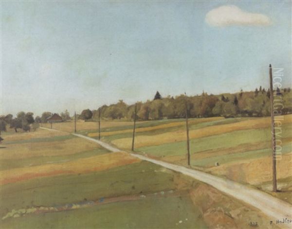 Feldweg Mit Telegraphenmasten - view 1