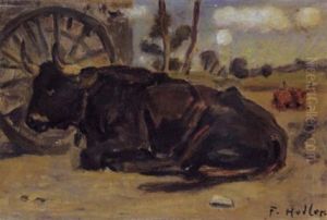 Le Taureau Accroupi by Ferdinand Hodler