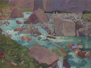 River Rapids by Ferdinand Hodler