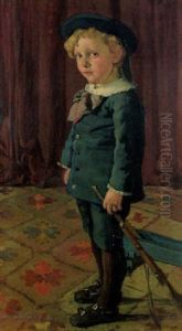 Knabenbildnis - Bildnis Otto Keller by Ferdinand Hodler