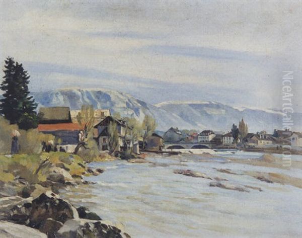 Die Arvebrucke Bei Carouge - view 1