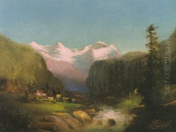 Lauterbrunnental Mit Eiger, Monch Und Jungfrau - view 1