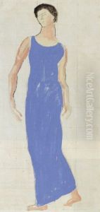 Stehende Weibliche Gestalt by Ferdinand Hodler