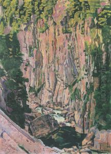 Aareschlucht by Ferdinand Hodler