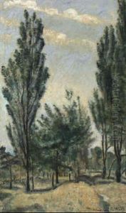 Baumbestandene Landschaft, Madrid
