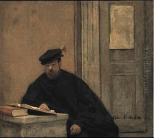 Lecteur Au Beret by Ferdinand Hodler