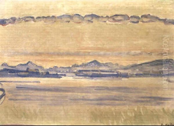 Genfersee Und Montblanc Vor Sonnenaufgang - view 1