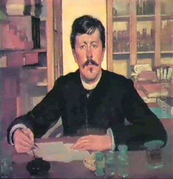Bildnis Des Zoologen Professor Emile Young - view 1