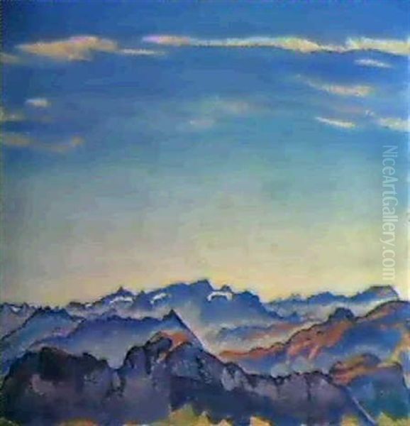 Die Waadtlander Alpen, Von Den Rochers-de-naye Aus Gesehen - view 1