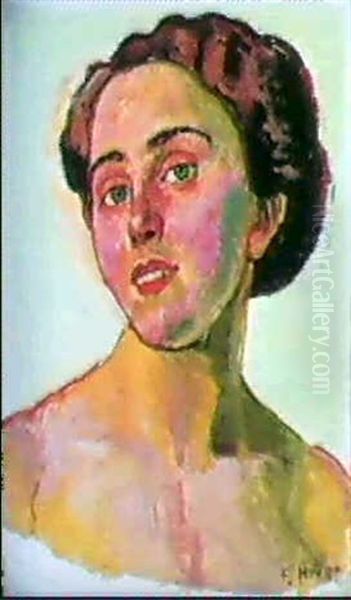 Weibliches Bildnes (gertrud Muller?) - view 1